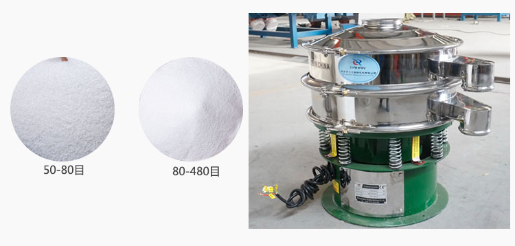 三次元振動篩篩分、石英砂